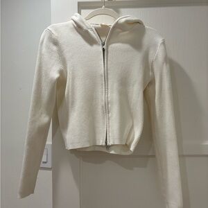 Brandy Melville white knit jacket
